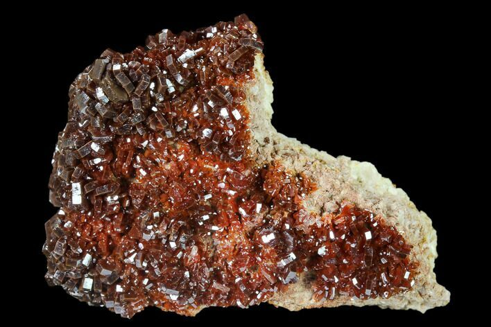 Ruby Red Vanadinite Crystals on Barite - Morocco #134702